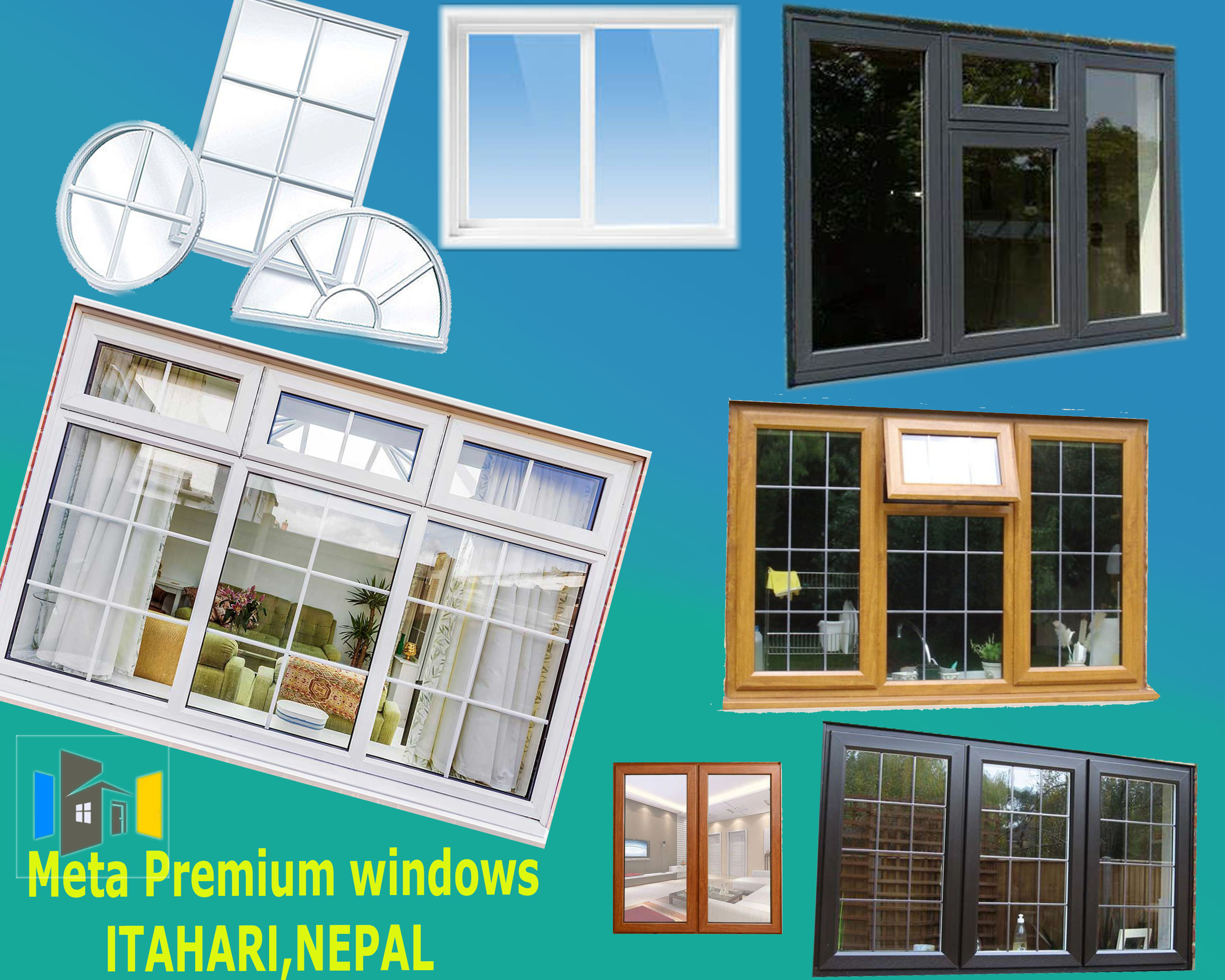 Multi-color uPVC windows in various styles